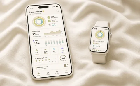 Mockups with interface
