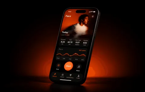 Interface of mobile app