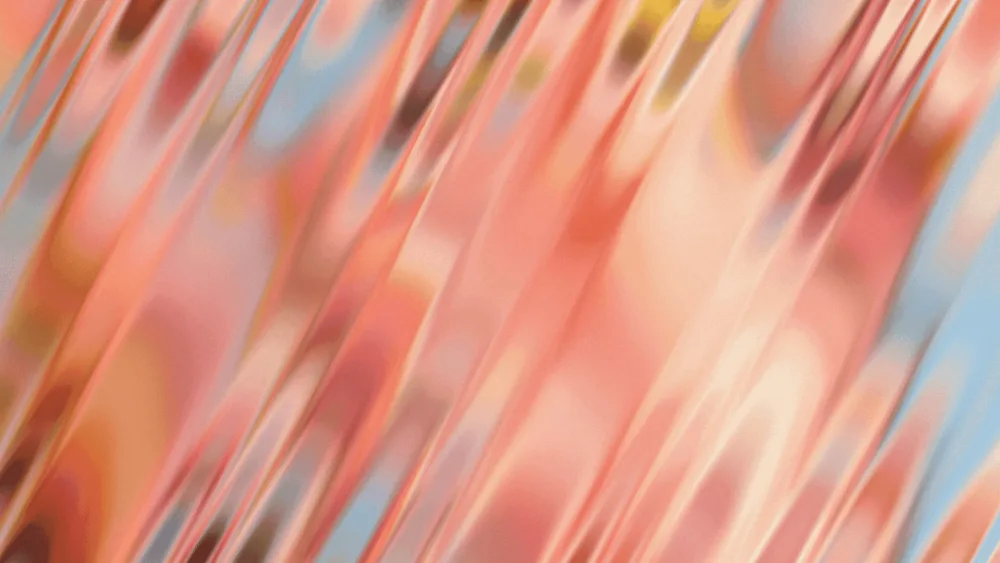 Blurred orange abstract streaks