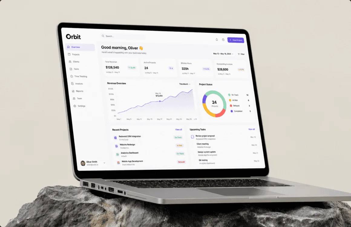 Orbit interface showcase